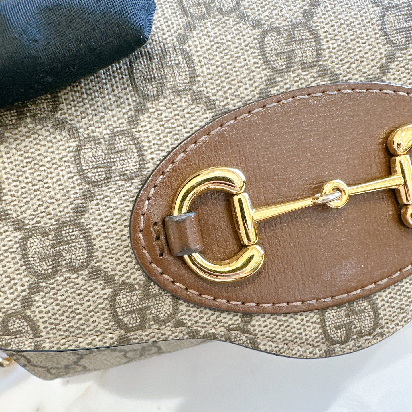 Gucci Supreme Mini Horsebit Chain Bag