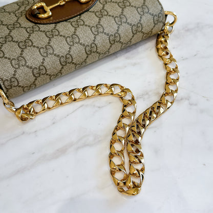Gucci Supreme Mini Horsebit Chain Bag