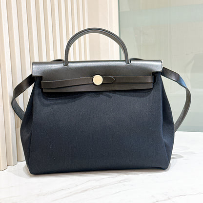 Hermes Herbag Zip 31 in Noir