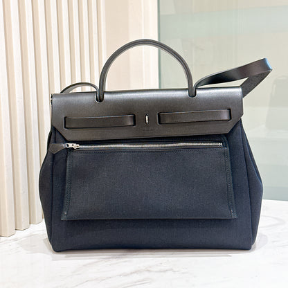 Hermes Herbag Zip 31 in Noir