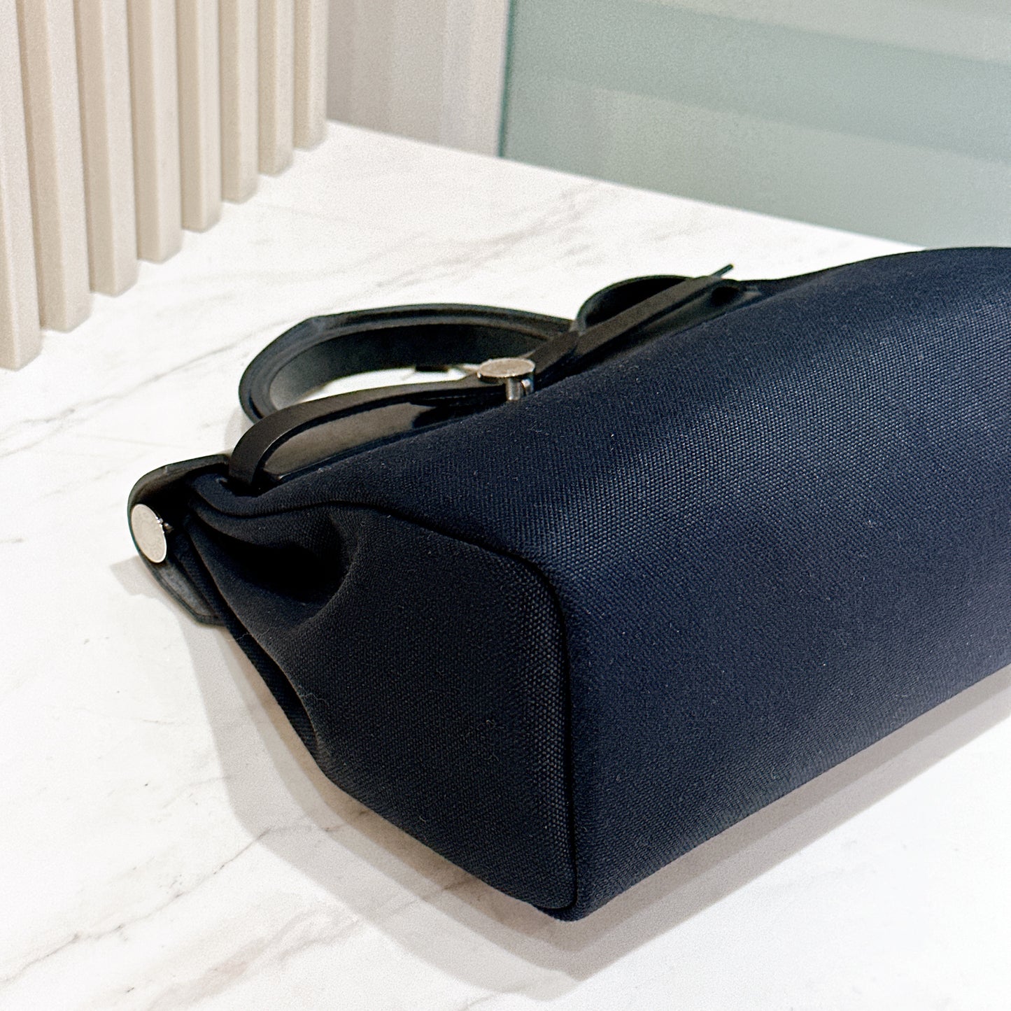 Hermes Herbag Zip 31 in Noir