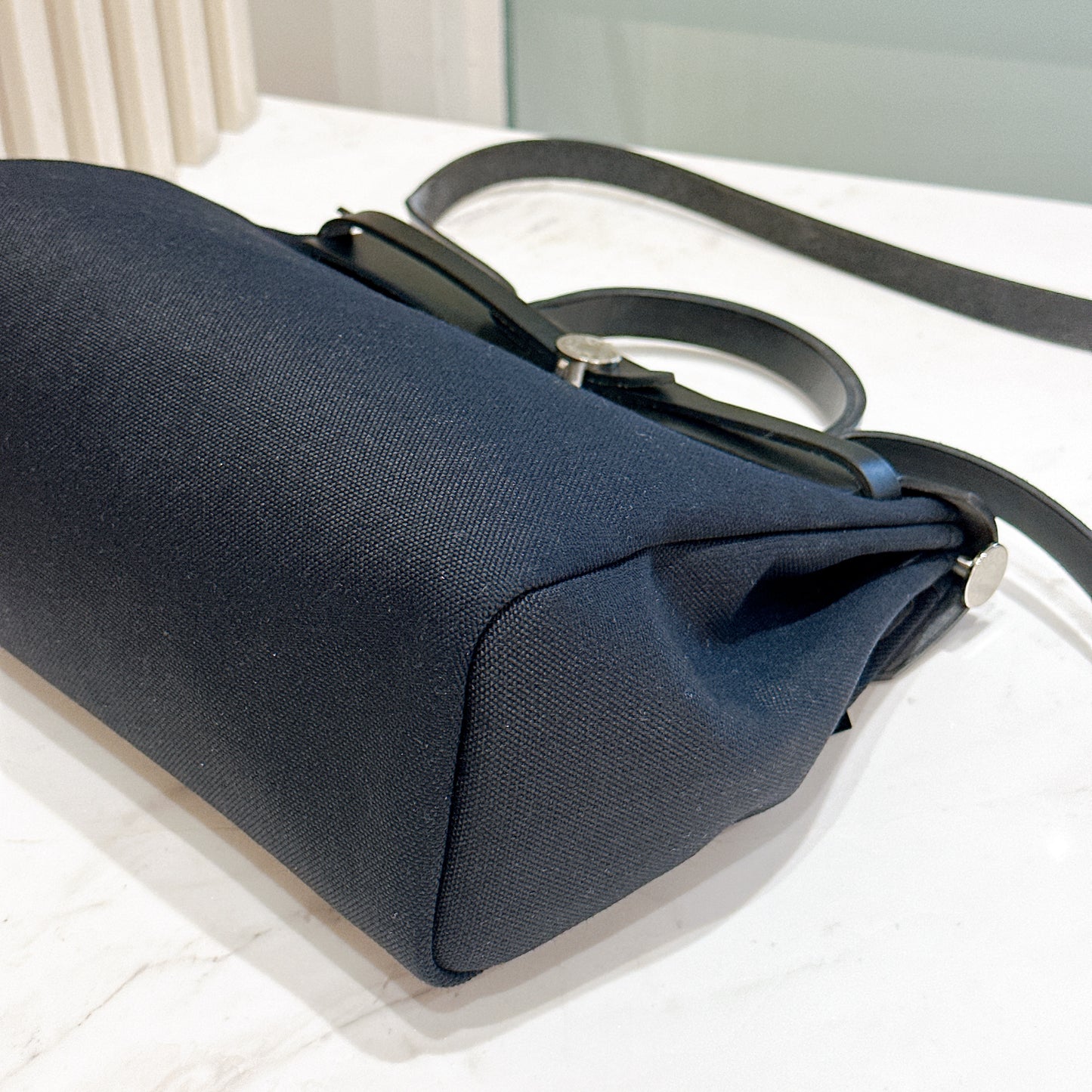 Hermes Herbag Zip 31 in Noir