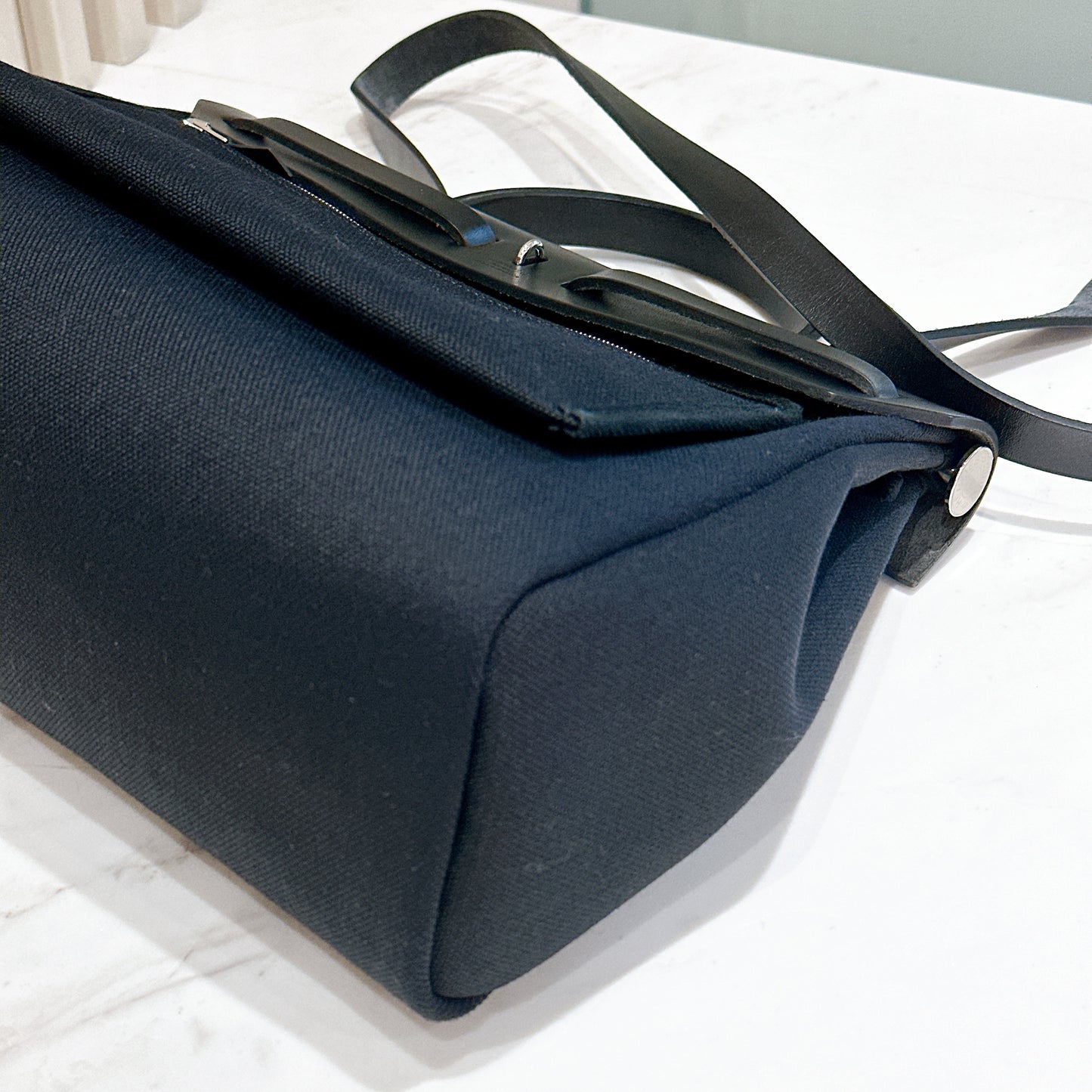 Hermes Herbag Zip 31 in Noir