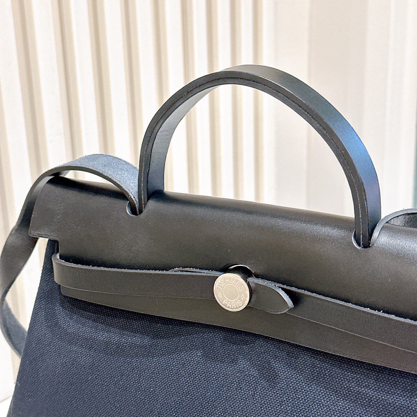 Hermes Herbag Zip 31 in Noir