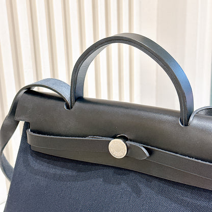 Hermes Herbag Zip 31 in Noir