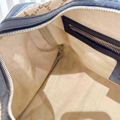 Gucci Boston Web Canvas Bag