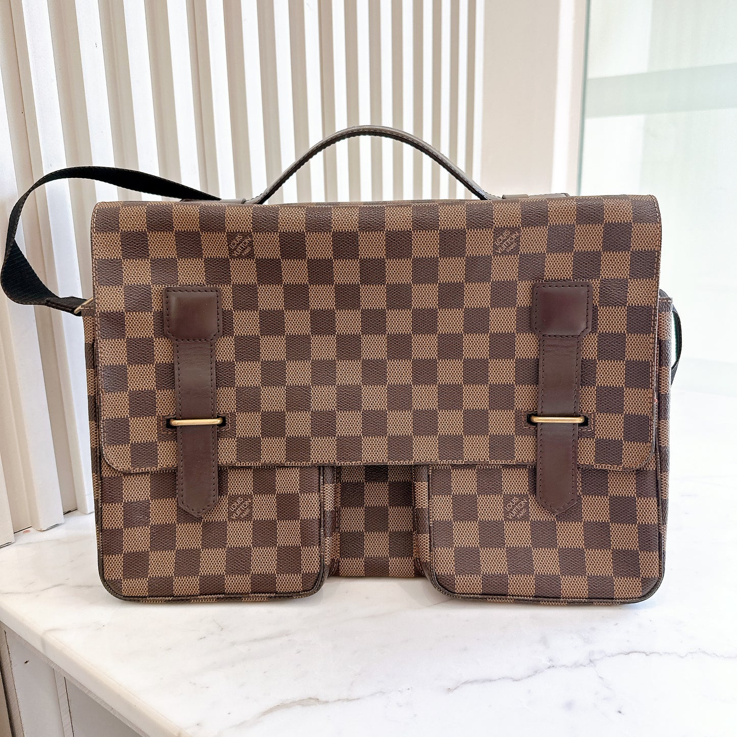 LV Damier Ebene Broadway Messenger Bag