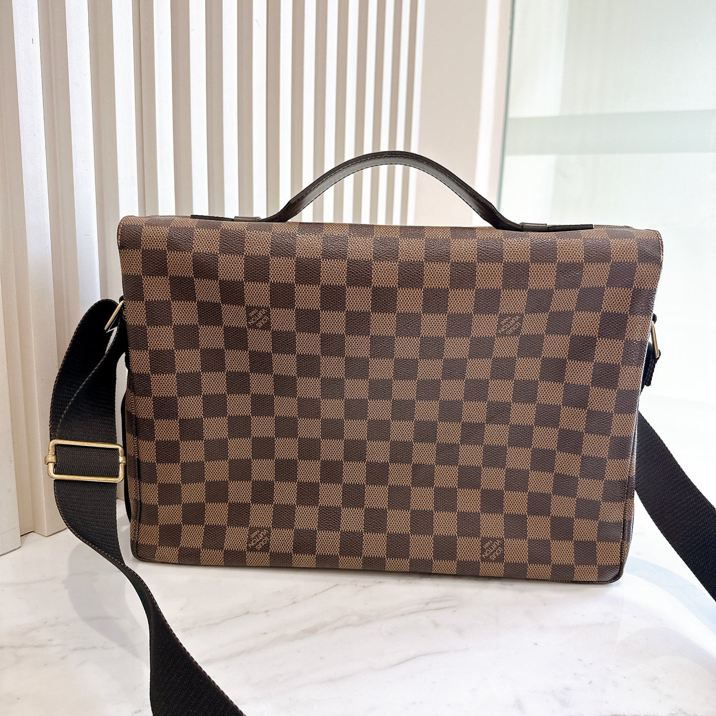 LV Damier Ebene Broadway Messenger Bag