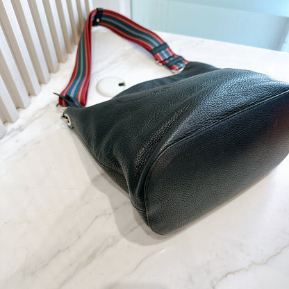 Prada Classic Logo Secchiello Bucket Bag in Nero