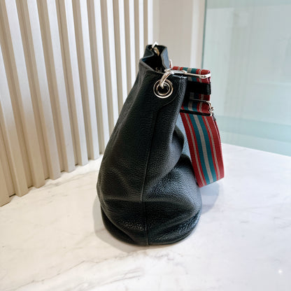 Prada Classic Logo Secchiello Bucket Bag in Nero