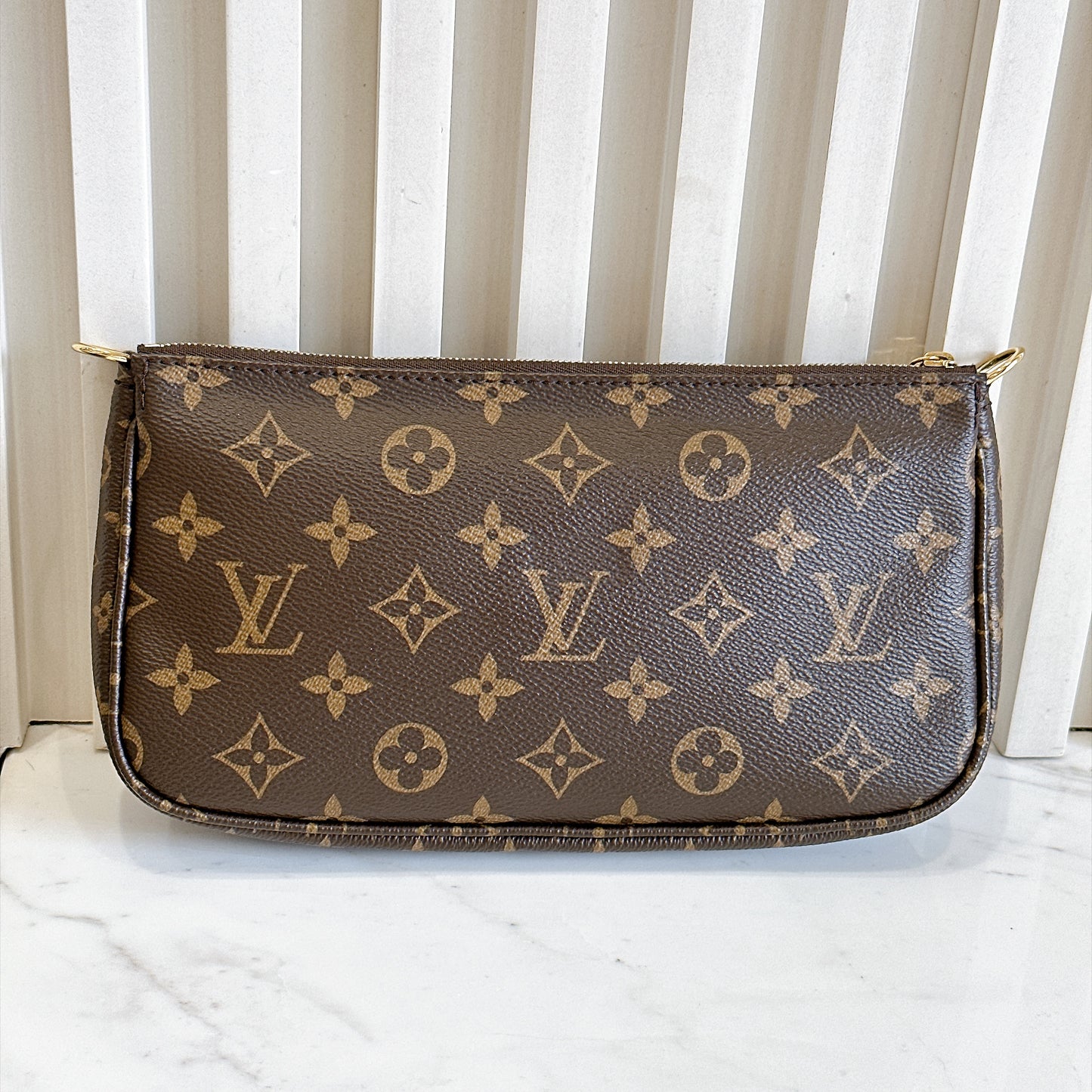 LV Monogram Multi Pochette in Pink Strap