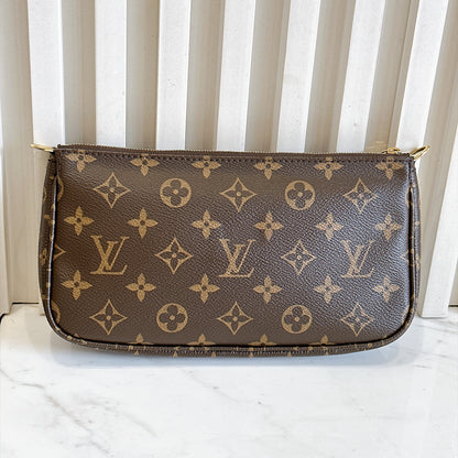 LV Monogram Multi Pochette in Pink Strap