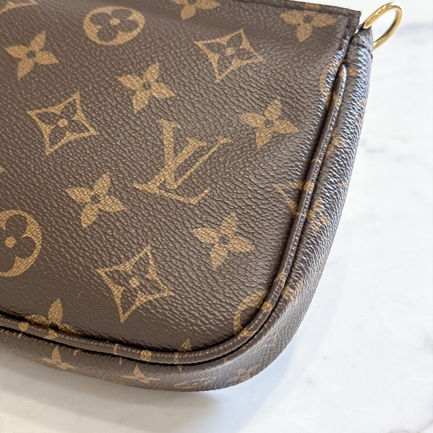 LV Monogram Multi Pochette in Pink Strap