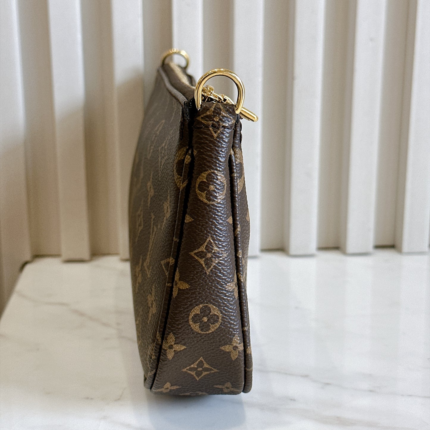 LV Monogram Multi Pochette in Pink Strap