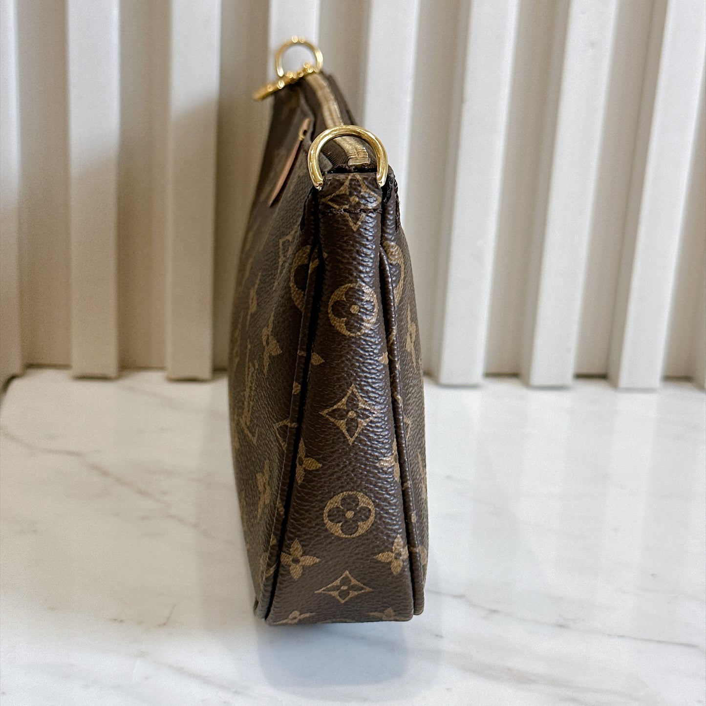 LV Monogram Multi Pochette in Pink Strap