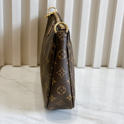LV Monogram Multi Pochette in Pink Strap