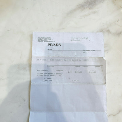 Prada Classic Logo Secchiello Bucket Bag in Nero
