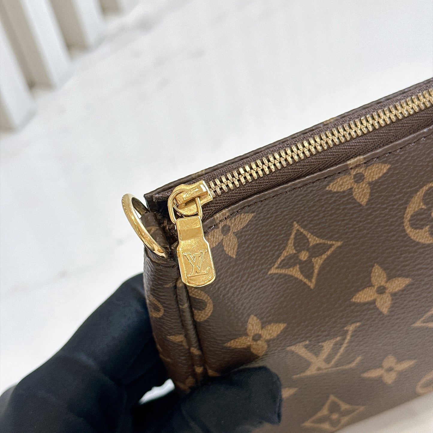 LV Monogram Multi Pochette in Pink Strap