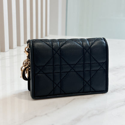 Lady Dior Wallet in Black