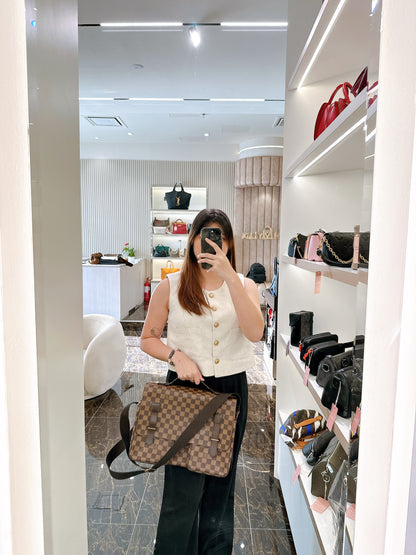 LV Damier Ebene Broadway Messenger Bag