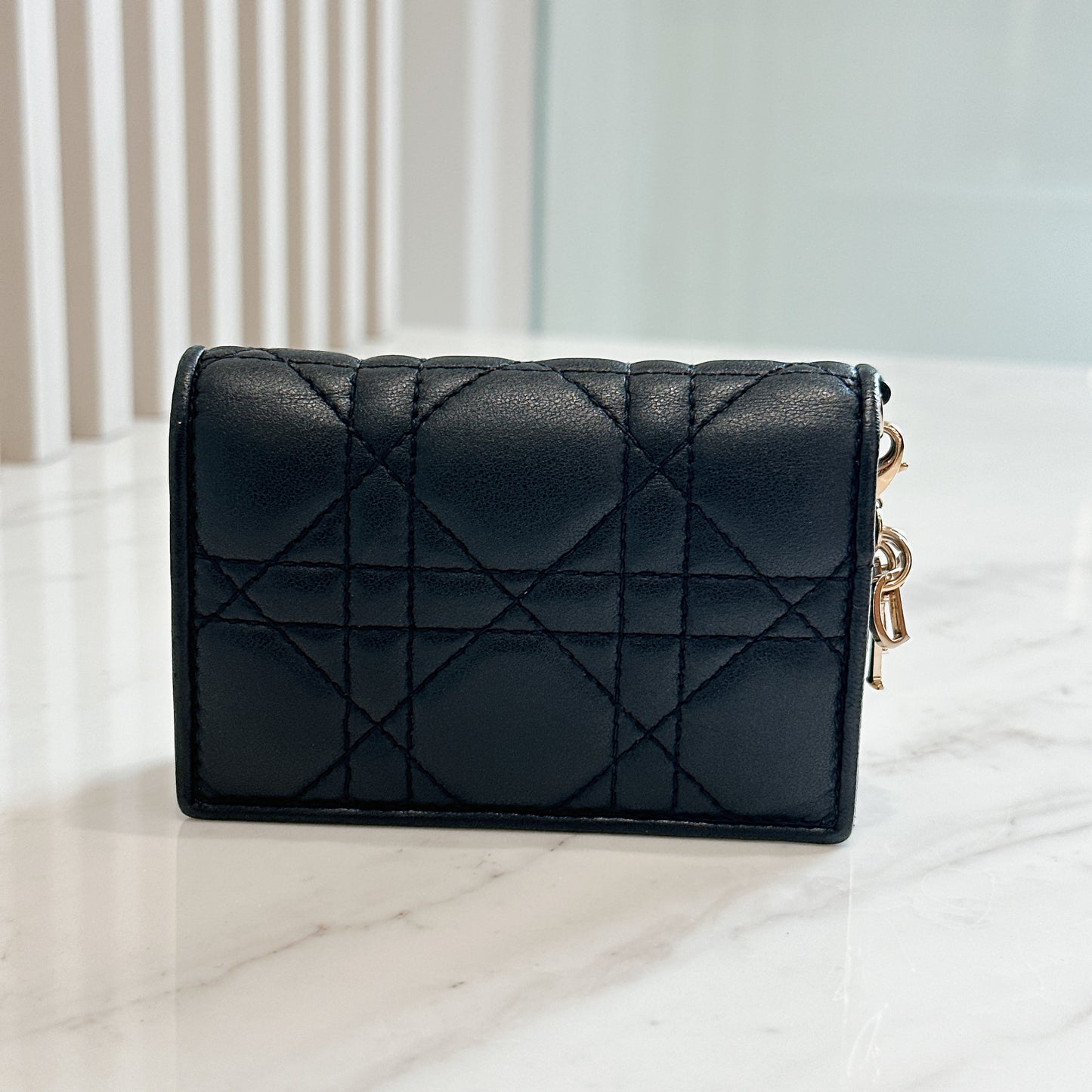 Lady Dior Wallet in Black