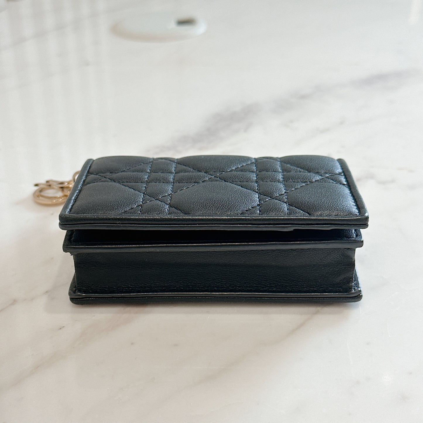Lady Dior Wallet in Black