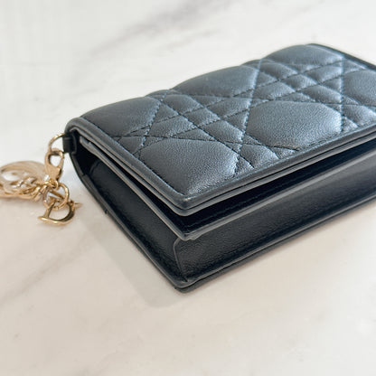 Lady Dior Wallet in Black