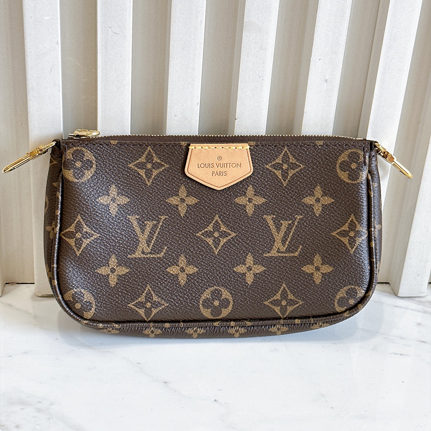 LV Monogram Multi Pochette in Pink Strap