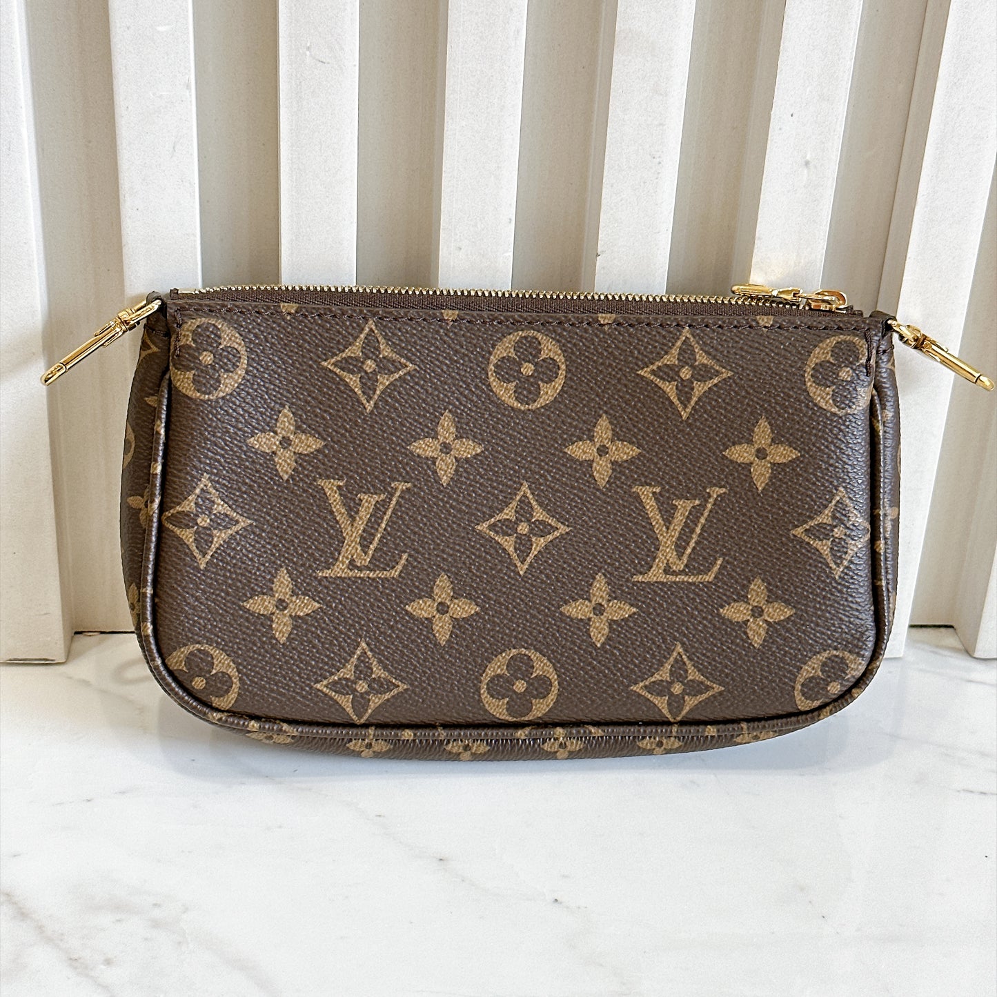 LV Monogram Multi Pochette in Pink Strap