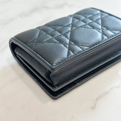 Lady Dior Wallet in Black