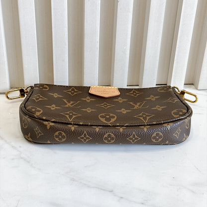 LV Monogram Multi Pochette in Pink Strap