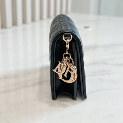 Lady Dior Wallet in Black