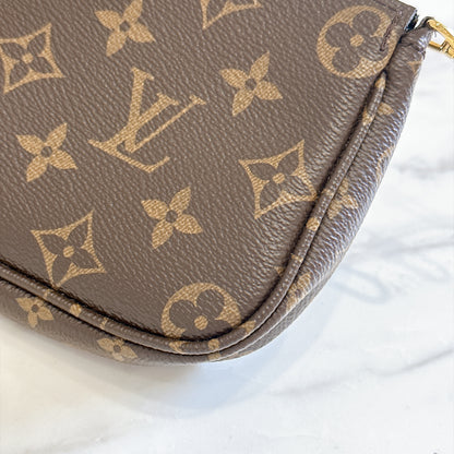 LV Monogram Multi Pochette in Pink Strap