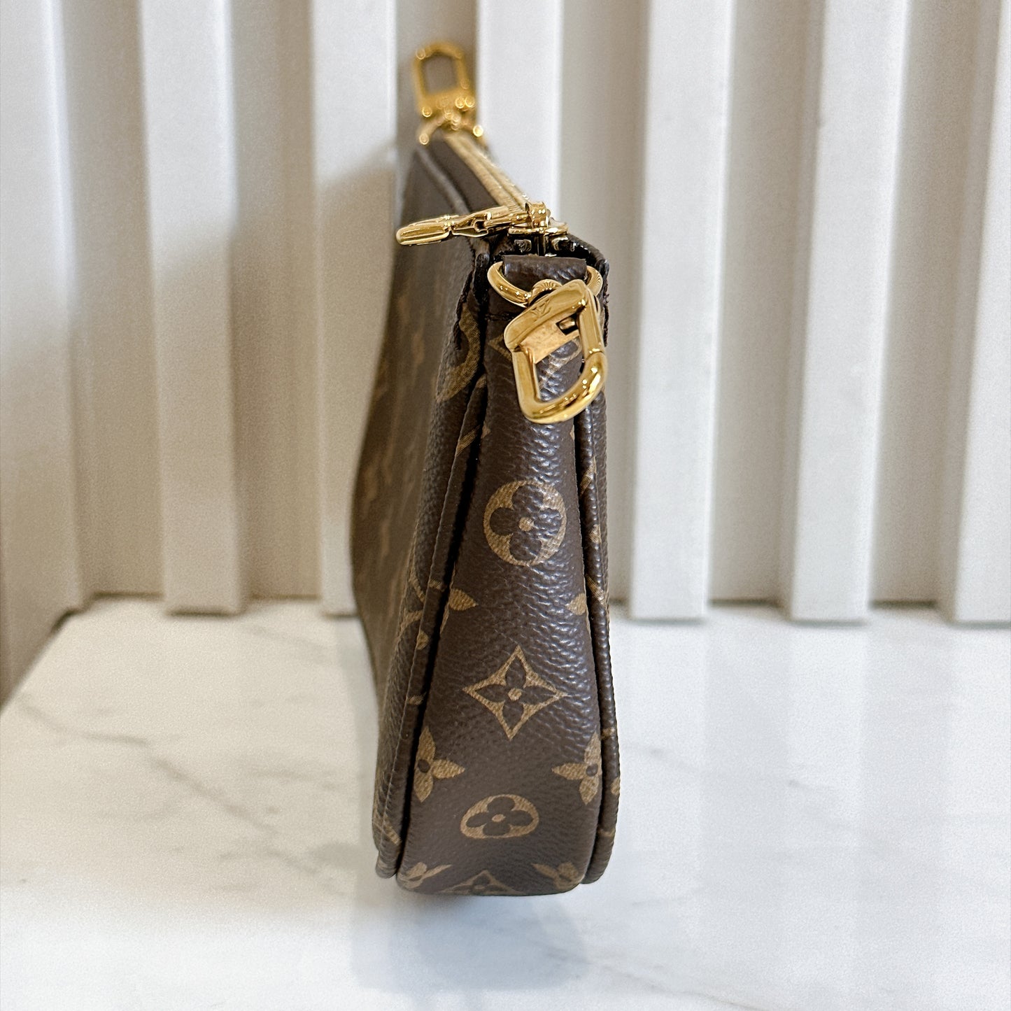 LV Monogram Multi Pochette in Pink Strap