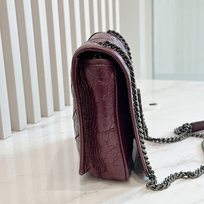 YSL Niki Mini in Burgundy Colour