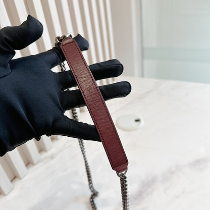 YSL Niki Mini in Burgundy Colour