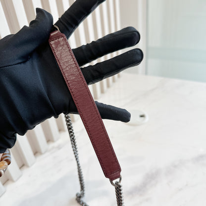 YSL Niki Mini in Burgundy Colour