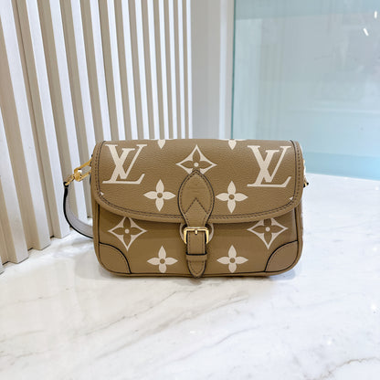 LV Monogram Diane in Tourterelle and Cream