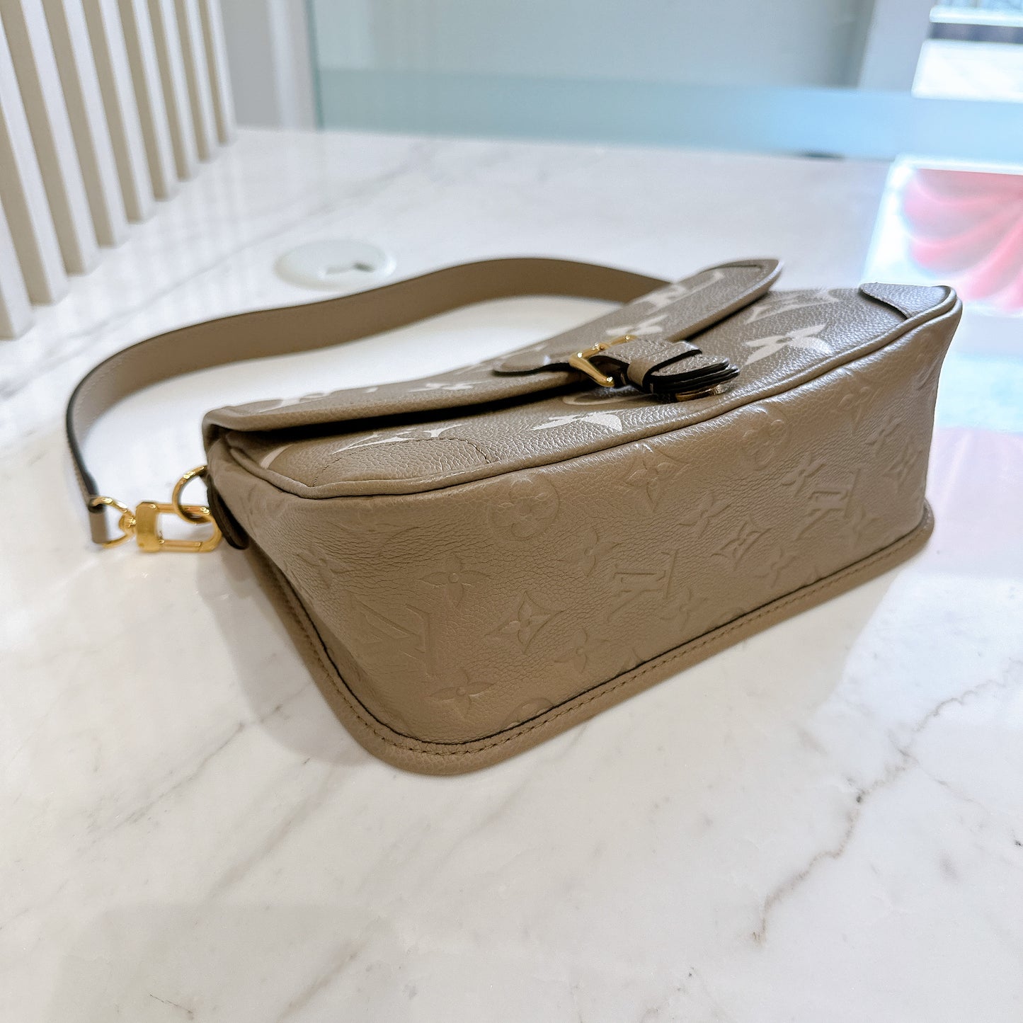 LV Monogram Diane in Tourterelle and Cream
