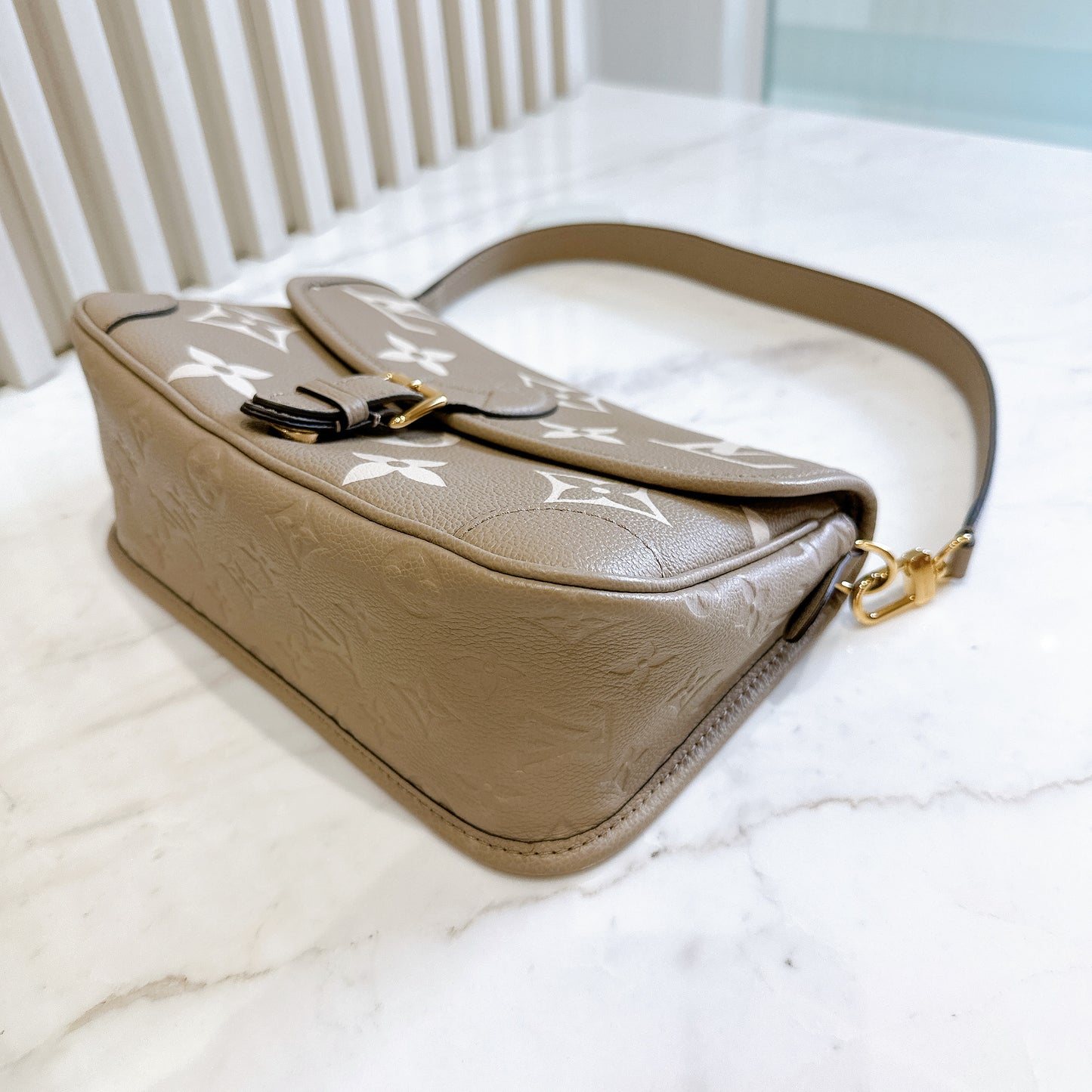 LV Monogram Diane in Tourterelle and Cream