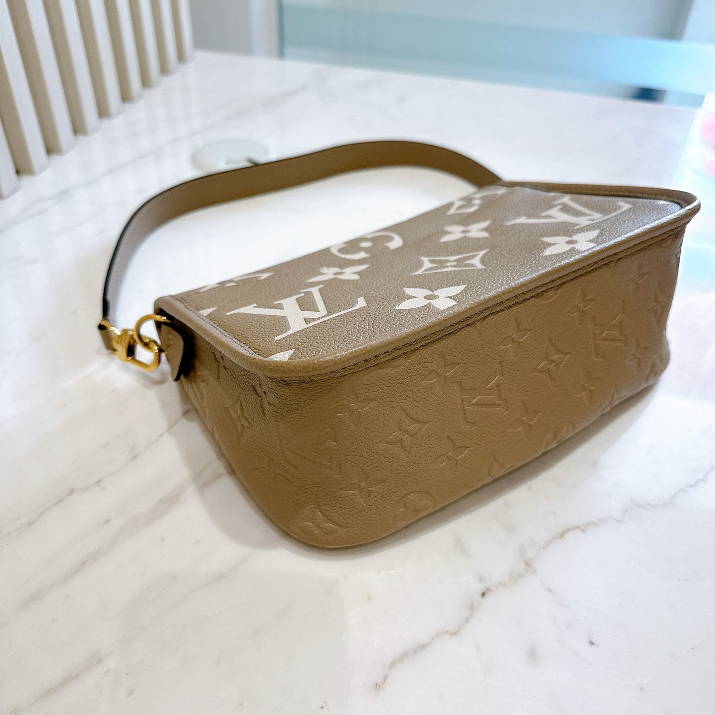LV Monogram Diane in Tourterelle and Cream