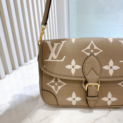 LV Monogram Diane in Tourterelle and Cream