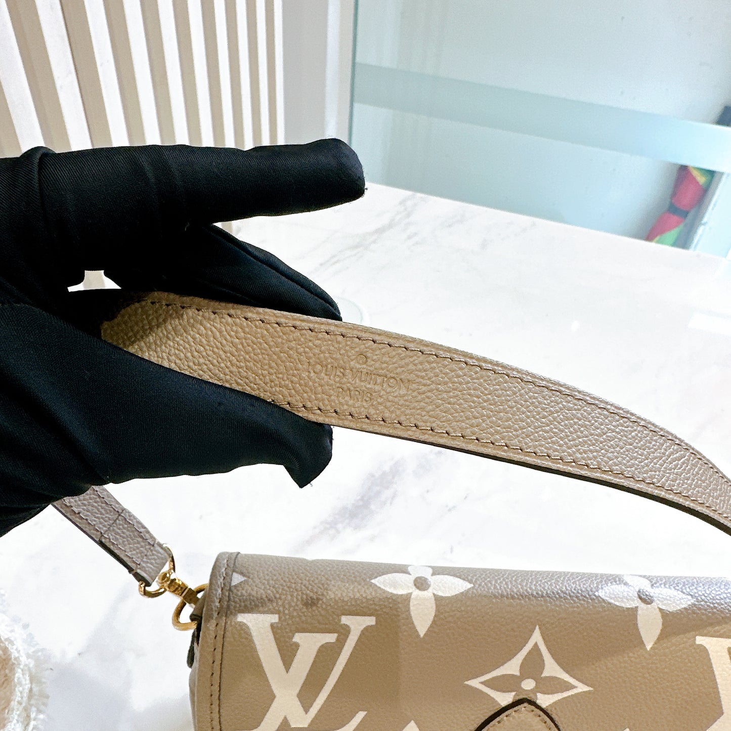 LV Monogram Diane in Tourterelle and Cream