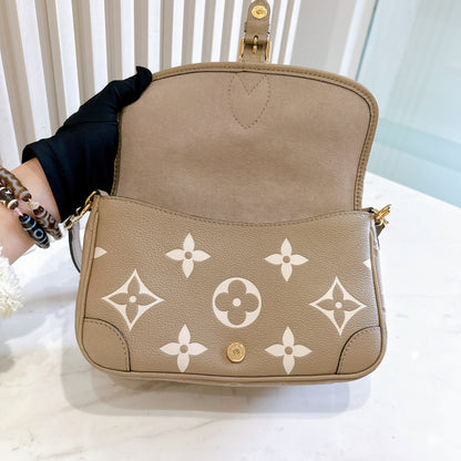 LV Monogram Diane in Tourterelle and Cream