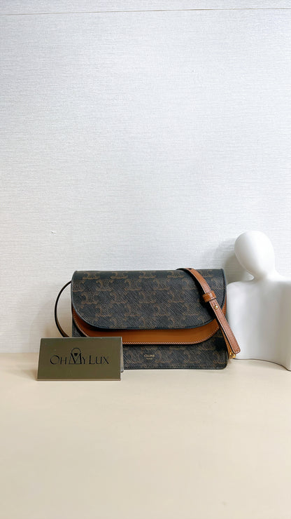 Celine Duo Wallet On Strap