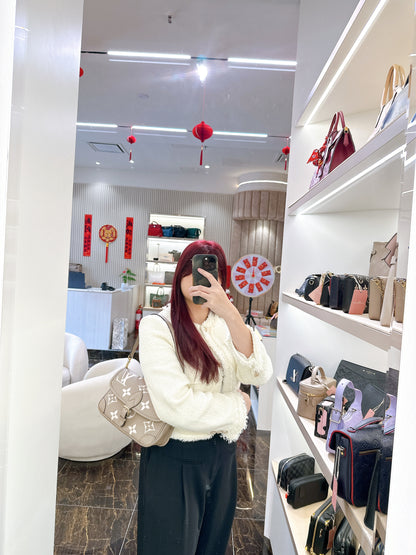 LV Monogram Diane in Tourterelle and Cream