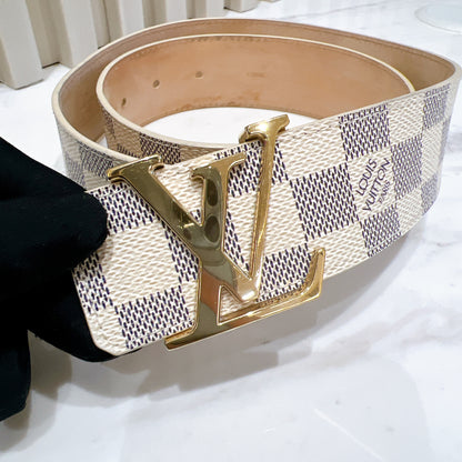 LV Damier Azur Initiales Belt
