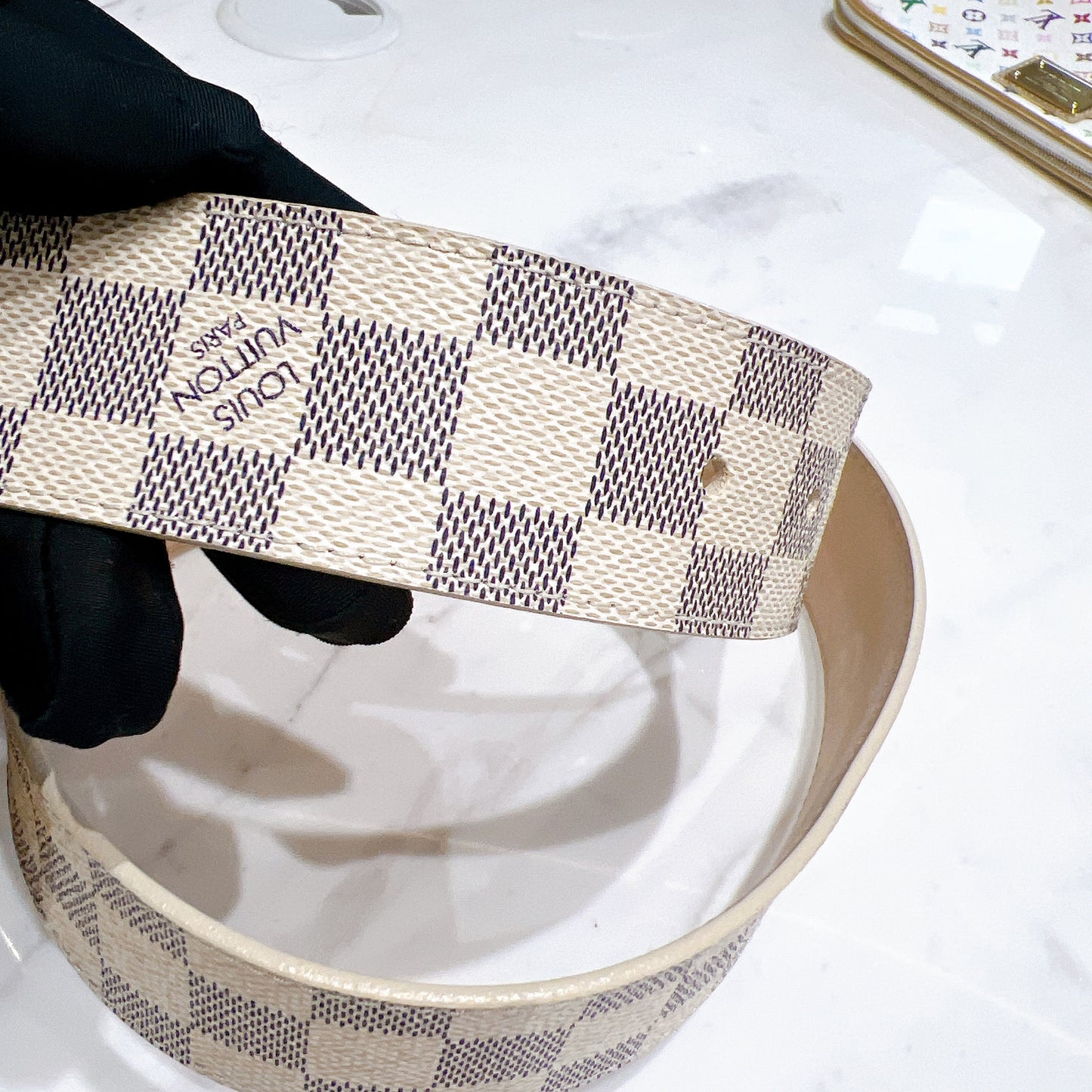 LV Damier Azur Initiales Belt