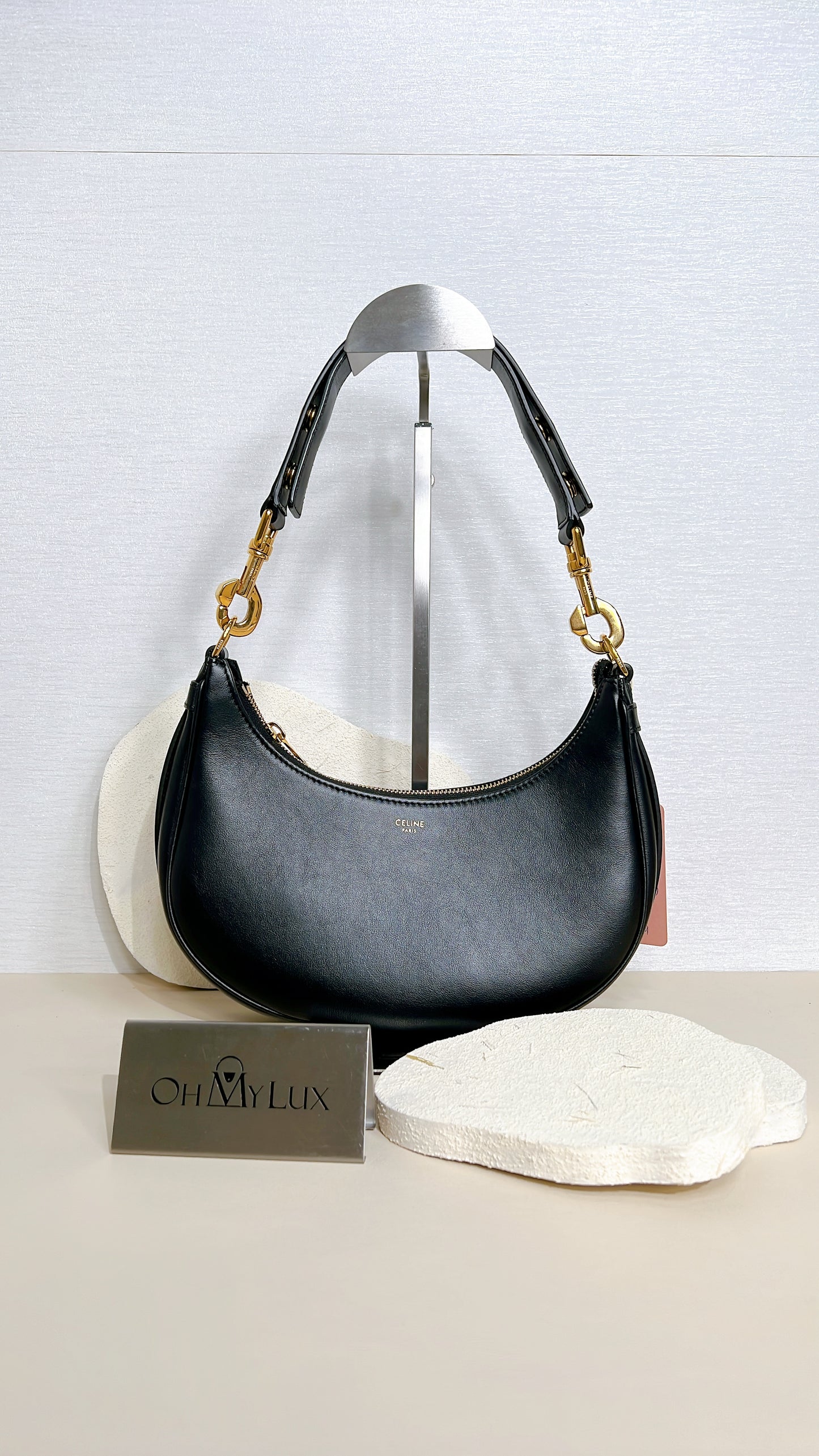Celine Ava in Black Calfskin