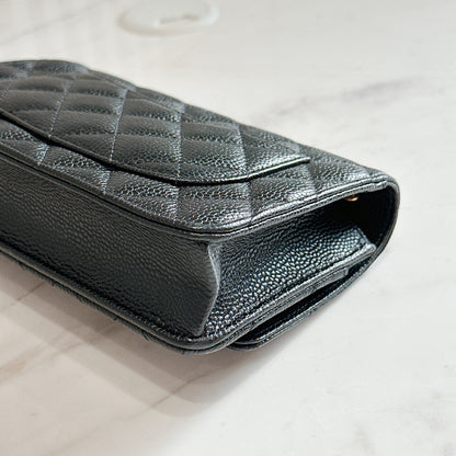 Chanel Classic CC Turnlock WOC Black in GHW
